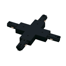 Nora NT-315B - X-Connector for One-Circuit Track, Black Finish