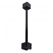 Nora NT-322B/J - 18" Track Head Extension Rod for J-Style Track, Black Finish