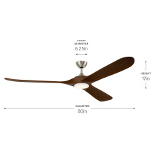 Kichler 310580NI - 80 Inch Mylo Fan