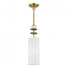 Livex Lighting 42981-01 - 1 Light Antique Brass Mini Pendant