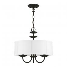 Livex Lighting 42983-04 - 3 Light Black Pendant Chandelier