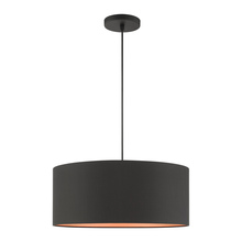Livex Lighting 45610-04 - 3 Lt Black Pendant
