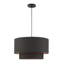 Livex Lighting 45618-04 - 3 Lt Black Pendant