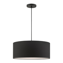 Livex Lighting 45660-04 - 3 Lt Black Pendant