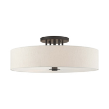 Livex Lighting 45848-92 - 6 Lt English Bronze Semi Flush