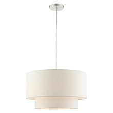 Livex Lighting 49803-91 - 3 Lt Brushed Nickel Pendant