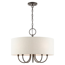 Livex Lighting 49805-92 - 5 Lt English Bronze Pendant Chandelier