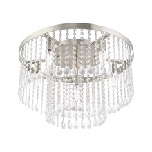 Livex Lighting 51070-91 - 6 Lt Brushed Nickel Ceiling Mount