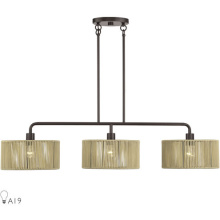 Livex Lighting 53195-92 - 3 Light English Bronze Extra Large Linear Chandelier