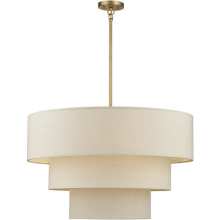 Livex Lighting 58879-48 - 8 Light Antique Gold Leaf Large Pendant Chandelier