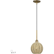 Livex Lighting 60201-48 - 1 Light Antique Gold Leaf Mini Globe Pendant