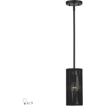 Livex Lighting 60241-04 - 1 Light Black Mini Pendant