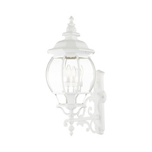Livex Lighting 7701-13 - 4 Lt Textured White Outdoor Wall Lantern