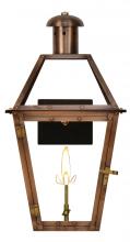 The Coppersmith GT20G - CopperSmith Georgetown 20 Inch Gas Lantern in Antique Copper