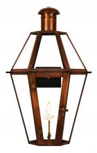 The Coppersmith MV19G - CopperSmith Mount Vernon 19 Inch Gas Lantern in Antique Copper