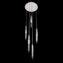 Kalco Allegri 037952-010-FR001 - Lucca 5 Lt Multi Drop Pendant