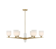 Savoy House 1-1125-6-322 - Collier 6-Light Chandelier in Warm Brass