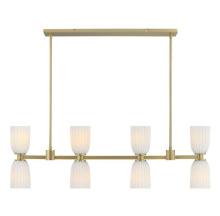 Savoy House 1-1249-8-127 - Baldwin 8-Light Linear Chandelier in Noble Brass