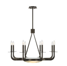 Savoy House 1-1487-9-15 - Salford 9-Light Chandelier in Mediterranean Bronze by Dann Foley