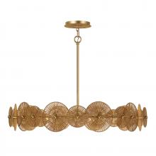 Savoy House 7-6381-5-60 - Abbott 5-Light Pendant in Distressed Gold by Breegan Jane