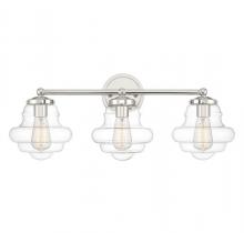 Savoy House M80073PN - 3-Light Bathroom Vanity Light in Polished Nickel