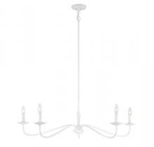 Savoy House M10085BQW - 5-Light Chandelier in Bisque White