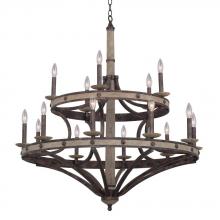 Kalco 7040FG - Coronado 15LT Round Chandelier