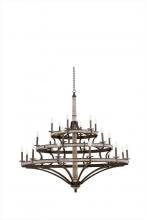 Kalco 7044FG - Coronado 3-Tier Chandelier