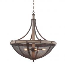 Kalco 7045FG - CORONADO 6-LT. PENDANT 30IN. DI