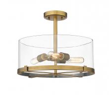 Z-Lite 3032SF-RB - 3 Light Semi Flush Mount