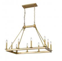 Z-Lite 482-10L-OBR - 10 Light Linear Chandelier