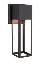 Craftmade ZA7504-MN-LED - Notable 1 Light Outdoor 12" LED Wall Lantern in Midnight