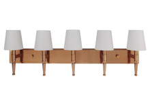 Craftmade 44605-SB - Ella 5 Light Vanity in Satin Brass