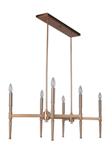 Craftmade 44626-SB - Ella 6 Light Chandelier in Satin Brass