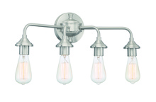 Craftmade 53004-BNK - Bridgestone 4 Light Vanity in Brushed Polished Nickel