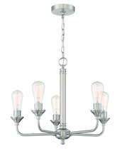 Craftmade 53025-BNK - Bridgestone 5 Light Chandelier in Brushed Polished Nickel