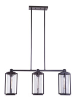 Craftmade 54173-OBG - Pyrmont 3 Light Outdoor Island in Oiled Bronze Gilded