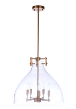 Craftmade 55895-SB - Chardonnay 5 Light Pendant in Satin Brass