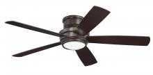 Craftmade TMPH52OB5 - Tempo Hugger 52" 5-Blade Ceiling Fan in Oiled Bronze w/ Oiled Bronze/Walnut Blades