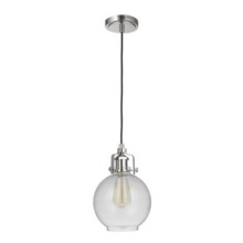 Craftmade P833PLN1-C - State House 1 Light Clear Cylinder Mini Pendant in Polished Nickel