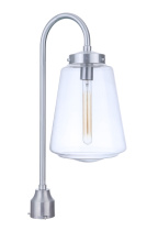 Craftmade ZA3825-SA - Laclede 1 Light Large Outdoor Post Mount in Satin Aluminum