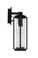 Craftmade Z2604-MN - Pyrmont 1 Light Small Outdoor Wall Lantern in Midnight with Clear Hammered Glass