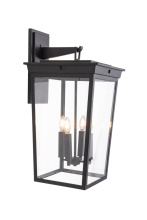 Craftmade ZA7824-TB - Duncan 4 Light Outdoor Wall Lantern in Textured Black
