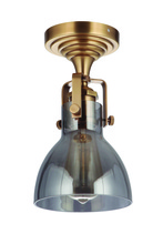 Craftmade X8317-VB - State House 10.75" 1 Light Semi Flush in Vintage Brass