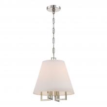 Crystorama 2254-PN - Libby Langdon Westwood 13.5'' Polished Nickel Chandelier