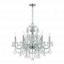 Crystorama 3226-CH-CL-SAQ - Imperial 26'' Swarovski Spectra Crystal Polished Chrome Chandelier