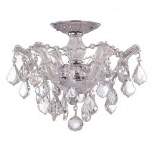 Crystorama 4430-CH-CL-SAQ - Maria Theresa 13.5'' Swarovski Spectra Crystal Polished Chrome Semi Flush Mount