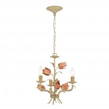 Crystorama 4803-SR - Southport 14'' Sage Rose Chandelier