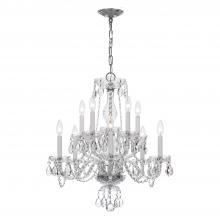 Crystorama 5080-CH-CL-SAQ - Traditional Crystal 23'' Swarovski Spectra Crystal Polished Chrome Chandelier