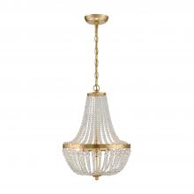 Crystorama 603-GA - Rylee 14'' Antique Gold Chandelier